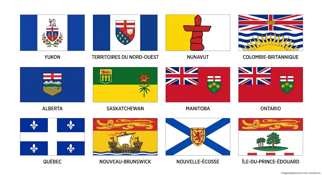 Drapeaux des provinces